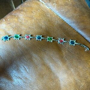 Silver turtle bracelet